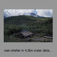 main shelter in 4,5km crater distance